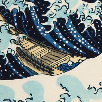 神奈川沖波裏(特大版 ガラス額装)
