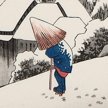 蒲原 夜ノ雪(特大版 ガラス額装)