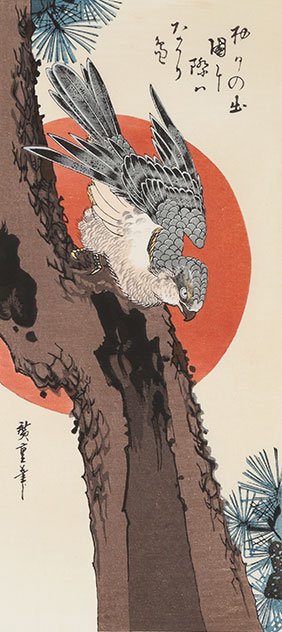 松に鷹