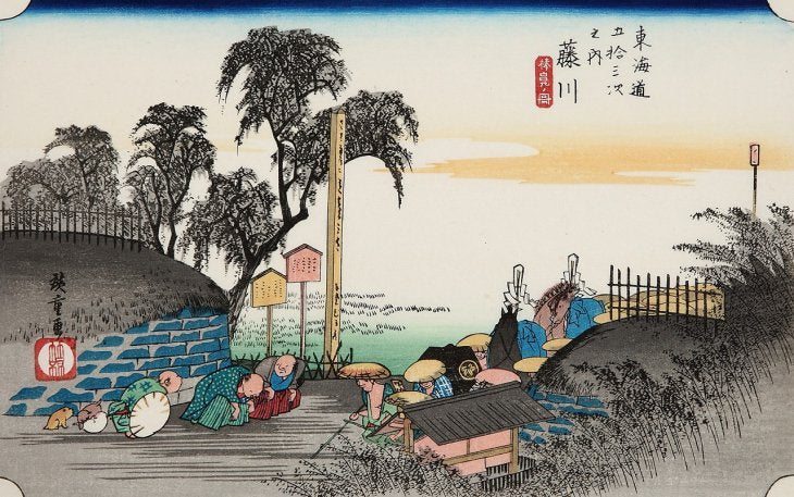 藤川 棒鼻ノ図