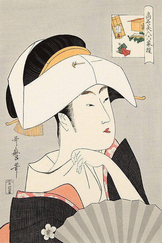 高名美人六歌撰 富本豊雛