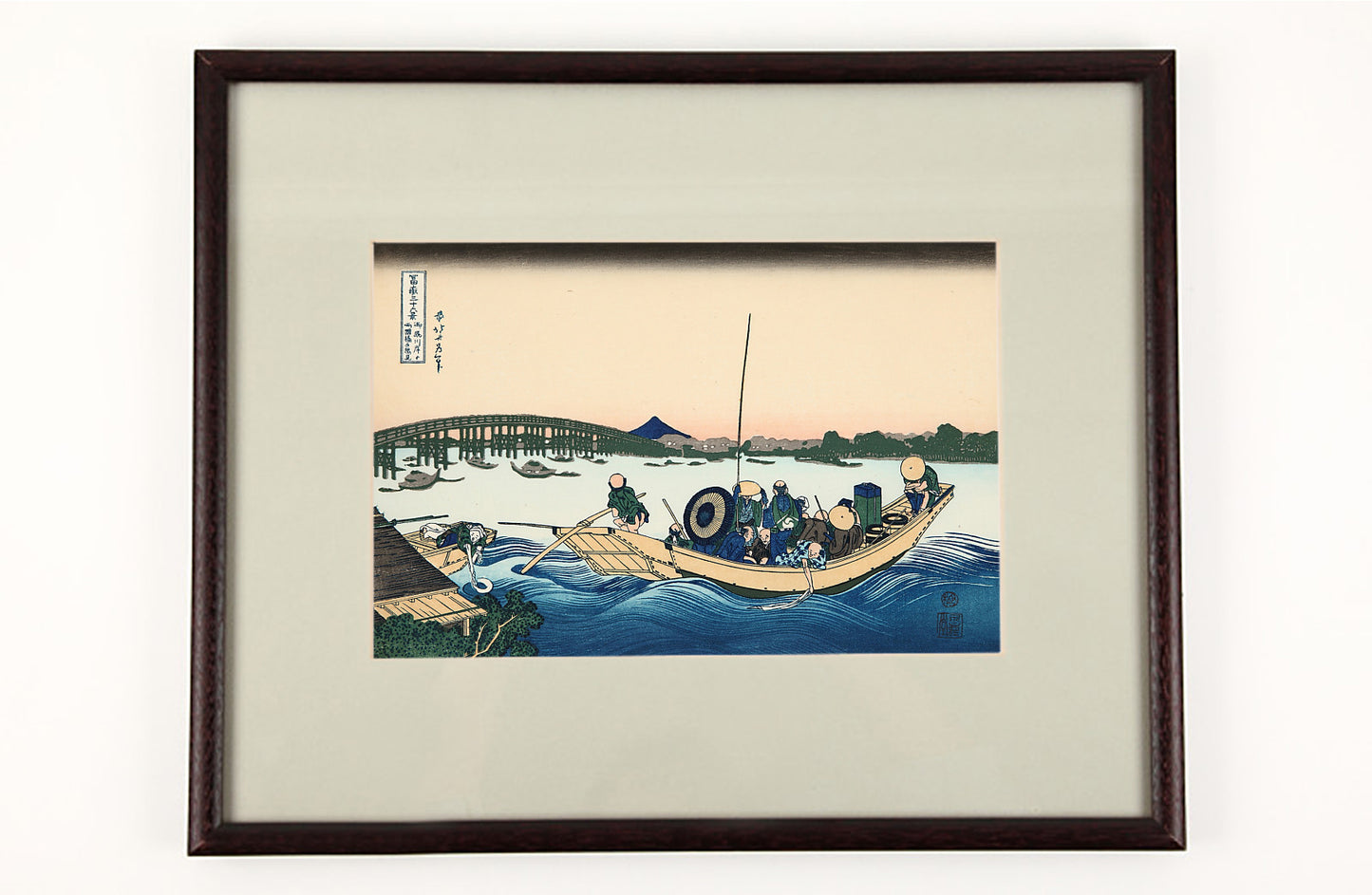 御厩川岸より両國橋夕陽見