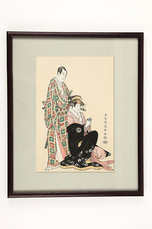 沢村宗十郎の名古屋山三と三世瀬川菊之丞の傾城かつらぎ