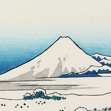 礫川雪ノ旦　富嶽三十六景　葛飾北斎　復刻版浮世絵